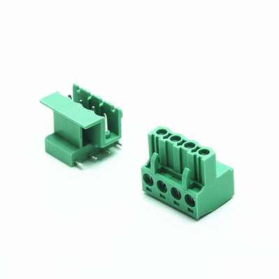 5.0mm Pitch Plug in Pcb Male And Female Terminal Block with 90 Degree Pin