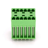 3.81mm Pitch 10A 2-24 Pole Green Color 2 Layer Pcb Terminal Block Socket with straight pin