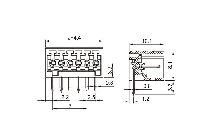 China Pluggable Female Wiring Connection Terminal Block Manufacturer