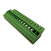 3.81mm Pitch Green,Black 2~16 Way Horizontal Wire Entry Screw Clamp Pluggable Terminal Blocks 