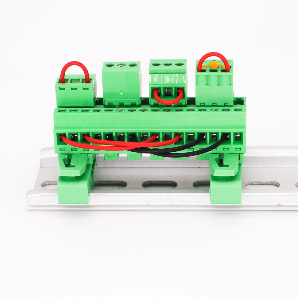3.81mm Pitch YE3230-381 Pluggable Din Rail Terminal Block 2-24 Poles 