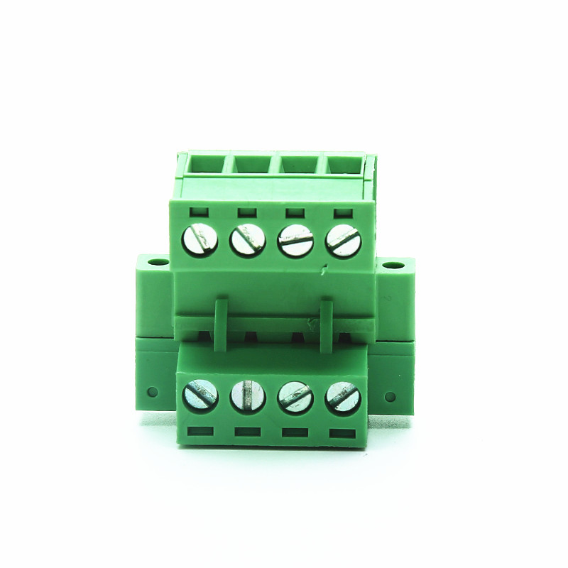 5.08mm Pitch 2-24Pin Pcb Pluggable Temrinal Block Plug with screw lock and Socket with flange