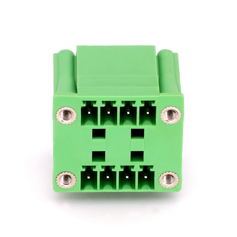 Low Voltage 3.81mm Pitch Plug in Wire Connection Terminal Block with Side Flange