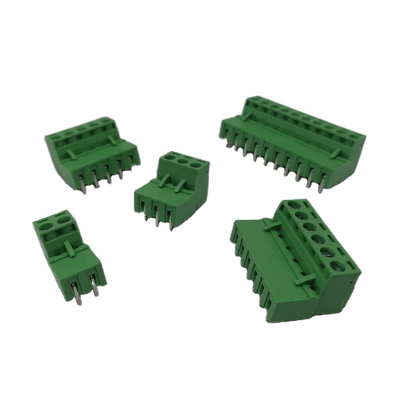 3.81mm Pitch Pluggable Male And Female Terminal Block Plug And Header with Screw Lock And Flange