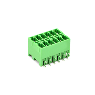  New Products 3.50mm Pitch Female Terminal Block Socket with Double Row Right Angled Pin YE1230-350